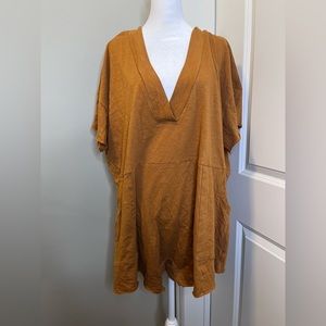 Oversized Mustard Colored Romper size M